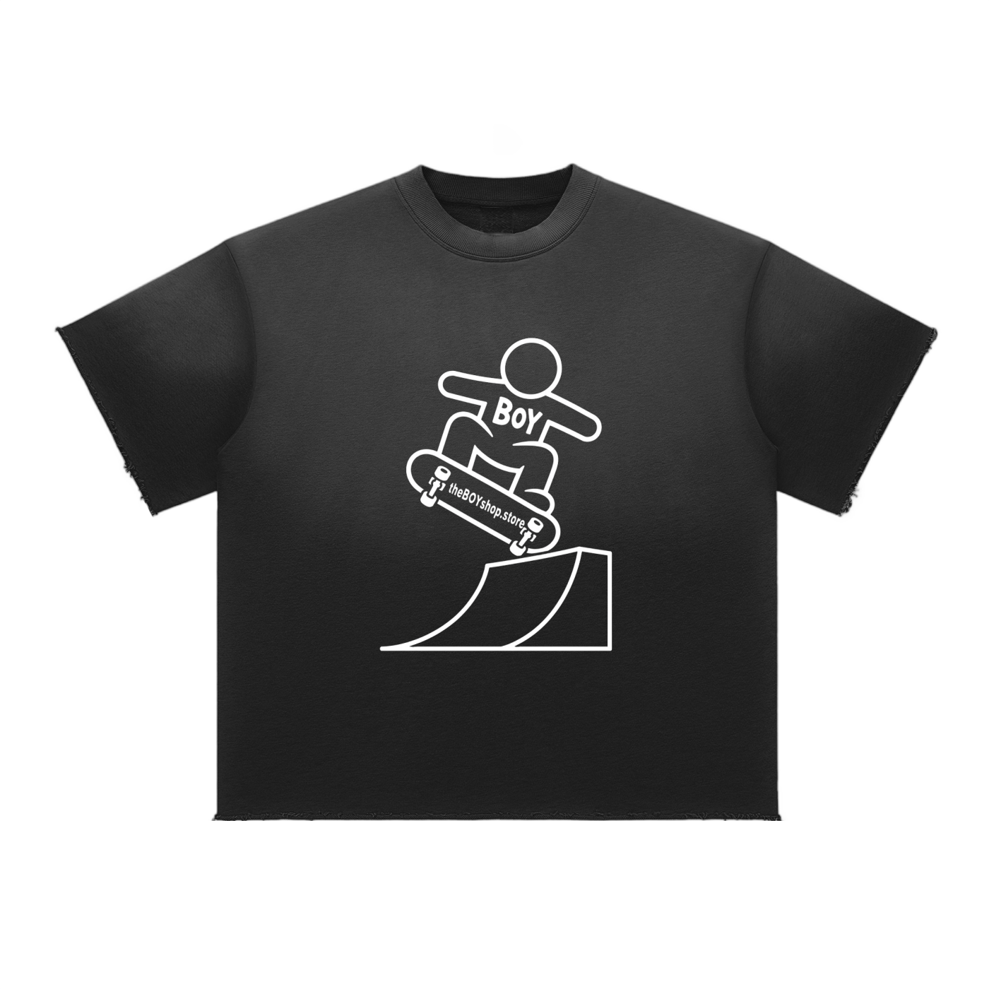 Sun Fade Raw Edge T-Shirt