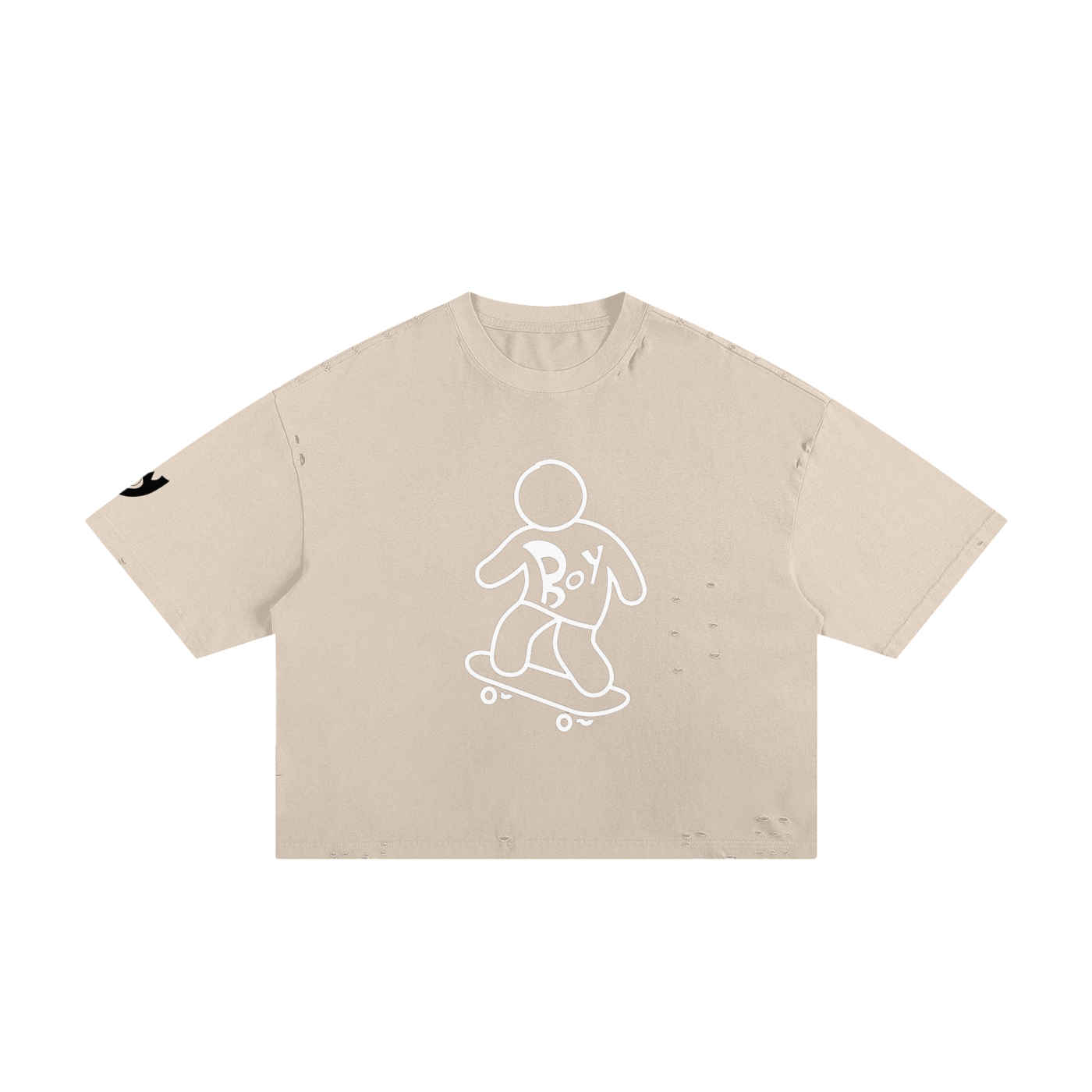 Classic Frayed Boxy Tee