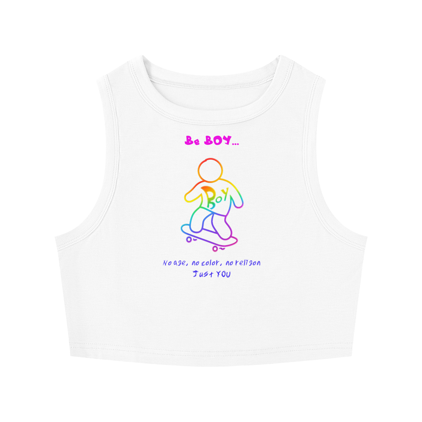 Women's Tight Crewneck Crop Tank Top