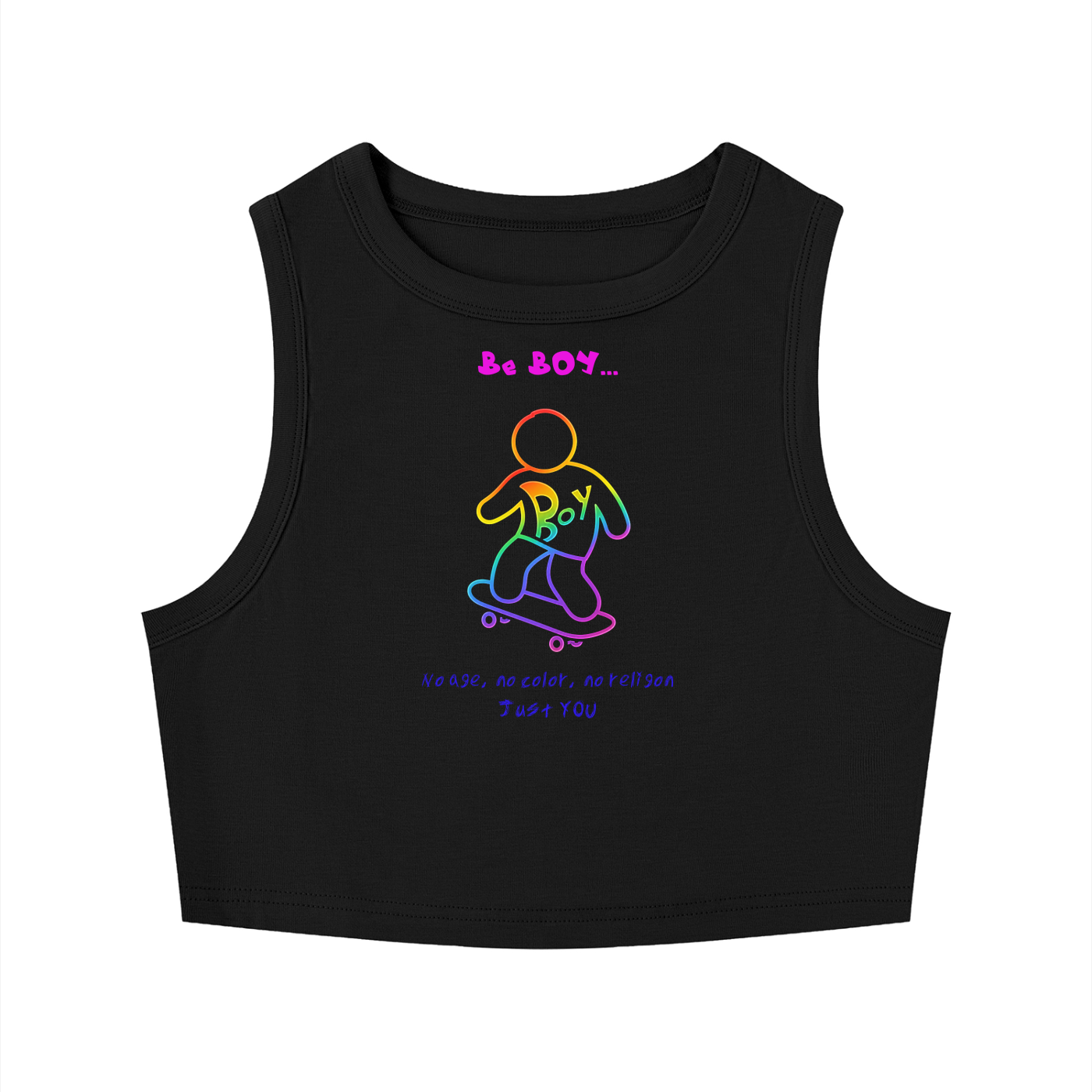 Women's Tight Crewneck Crop Tank Top