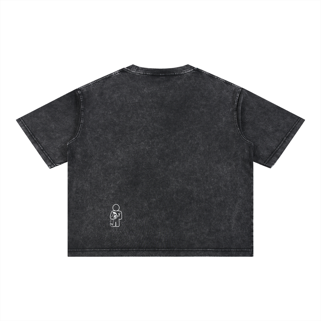 Mineral Wash Boxy Cotton T-Shirt
