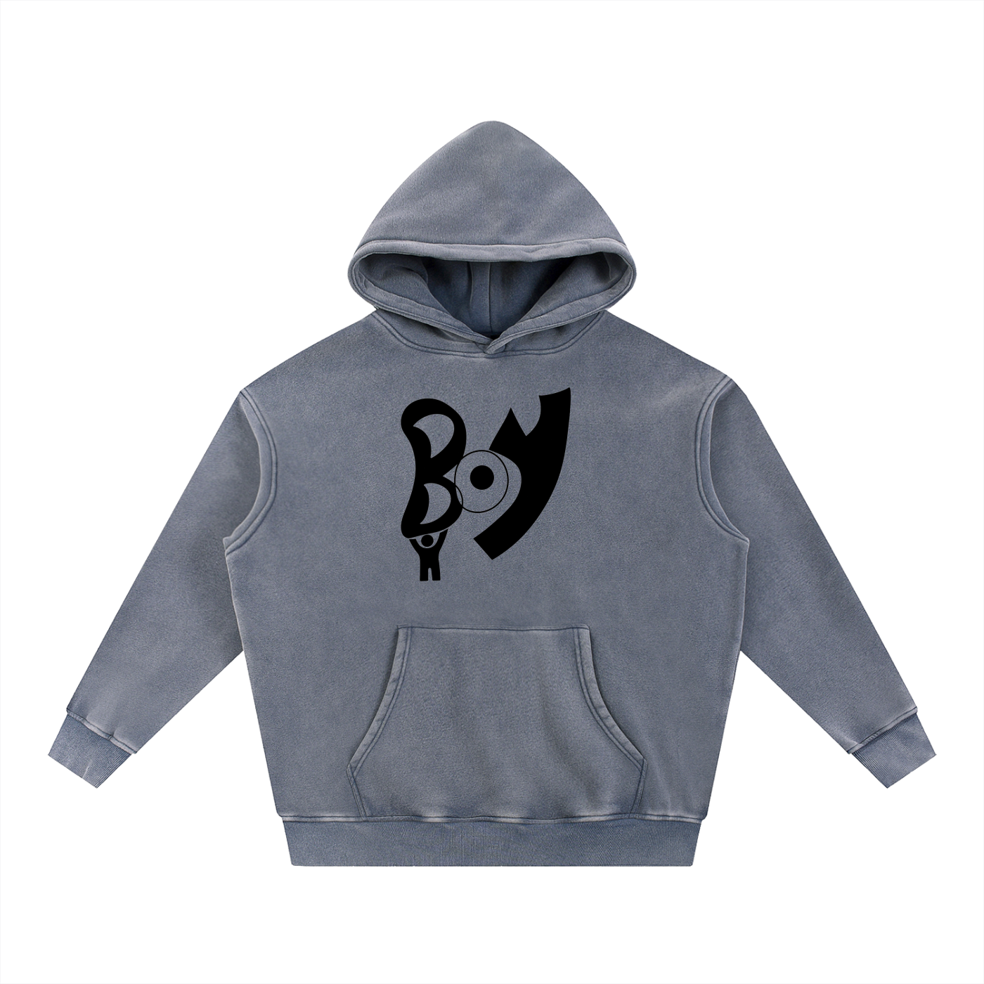 Snow Wash Fleece Oversize Hoodie