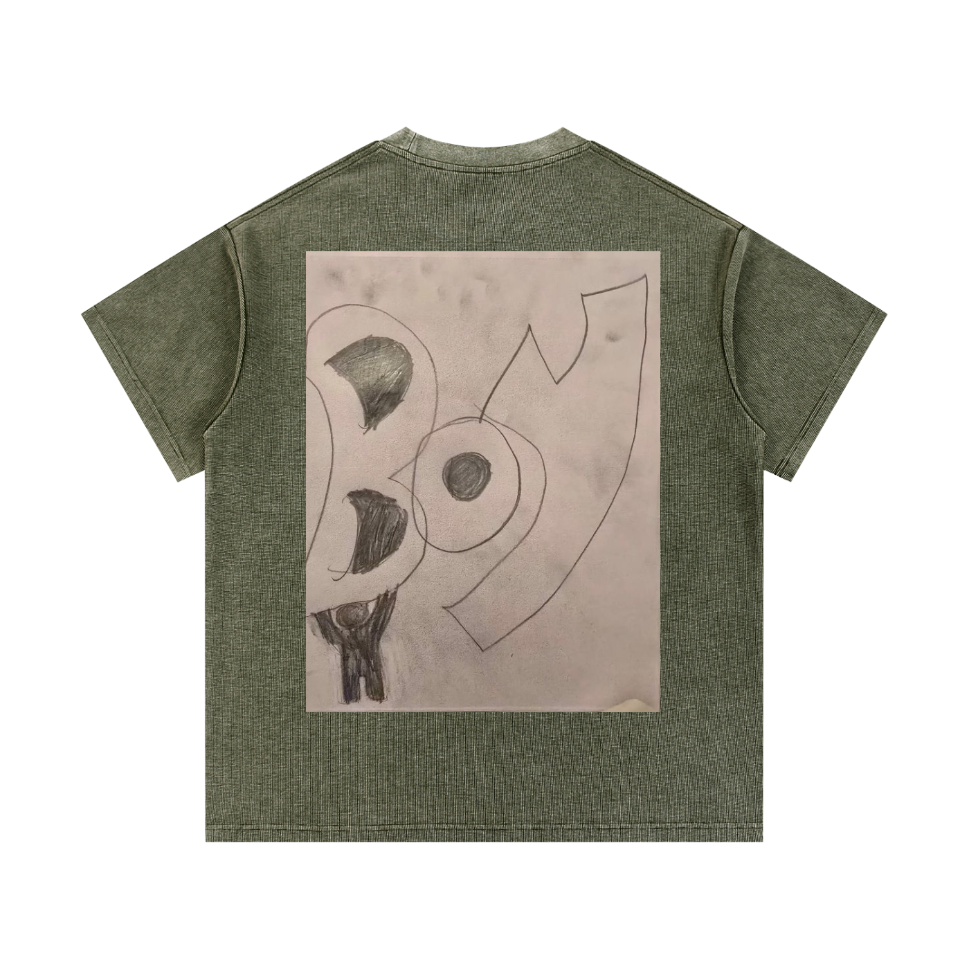 Mineral Wash Waffle Knit T-Shirt