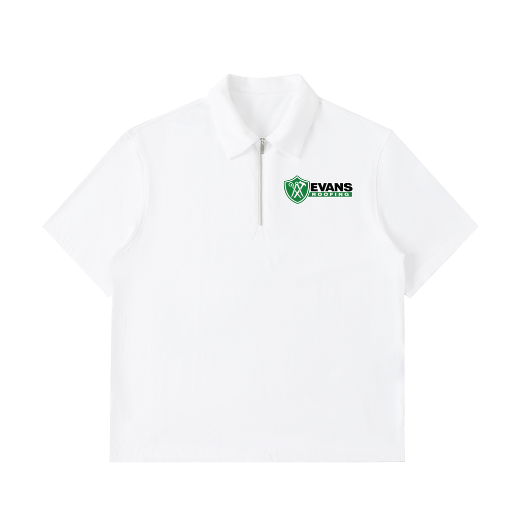Half-Zip Cotton Polo Shirt