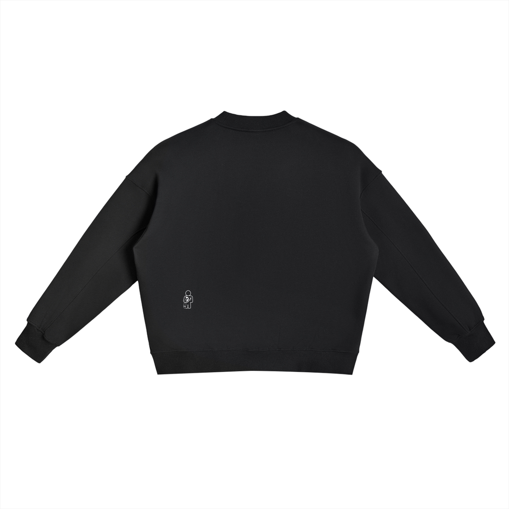 Fleece Side Slit Crewneck Sweatshirt
