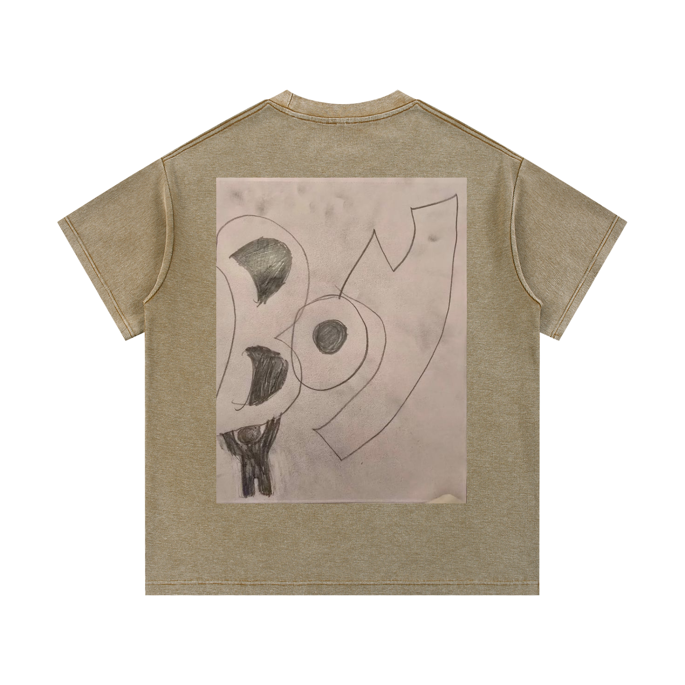 Mineral Wash Waffle Knit T-Shirt