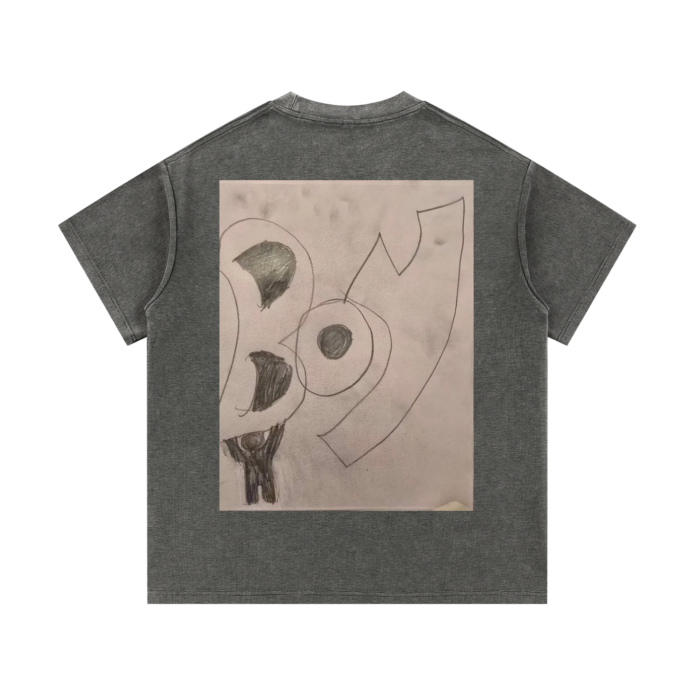 Mineral Wash Waffle Knit T-Shirt