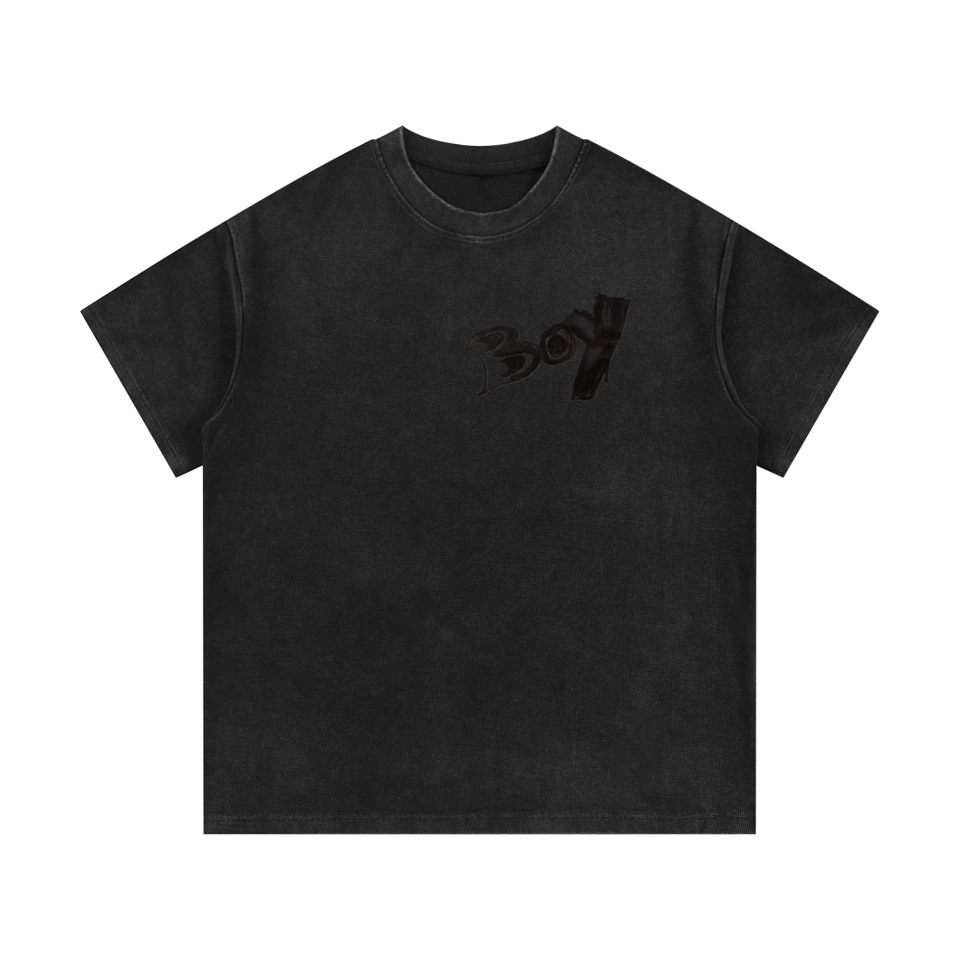 Mineral Wash Waffle Knit T-Shirt