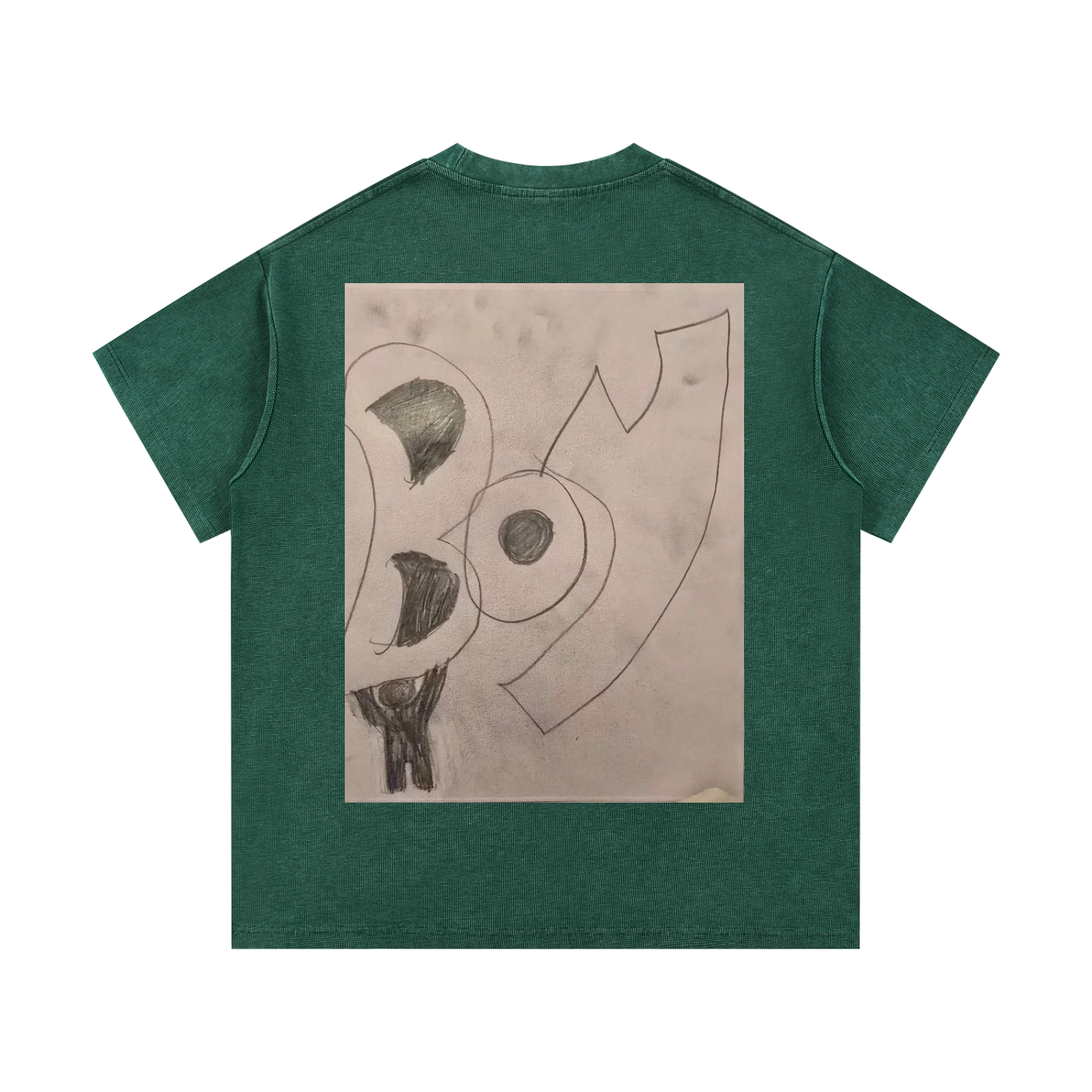 Mineral Wash Waffle Knit T-Shirt