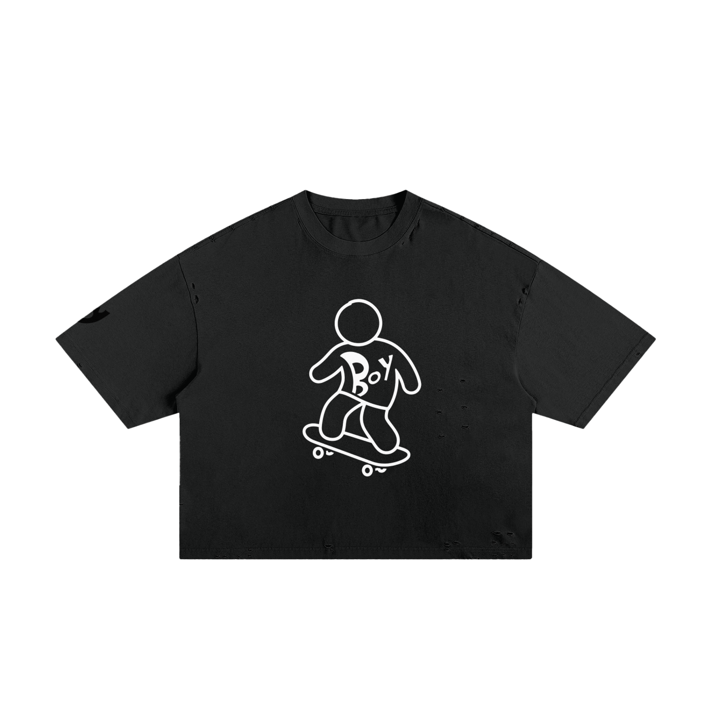 Classic Frayed Boxy Tee
