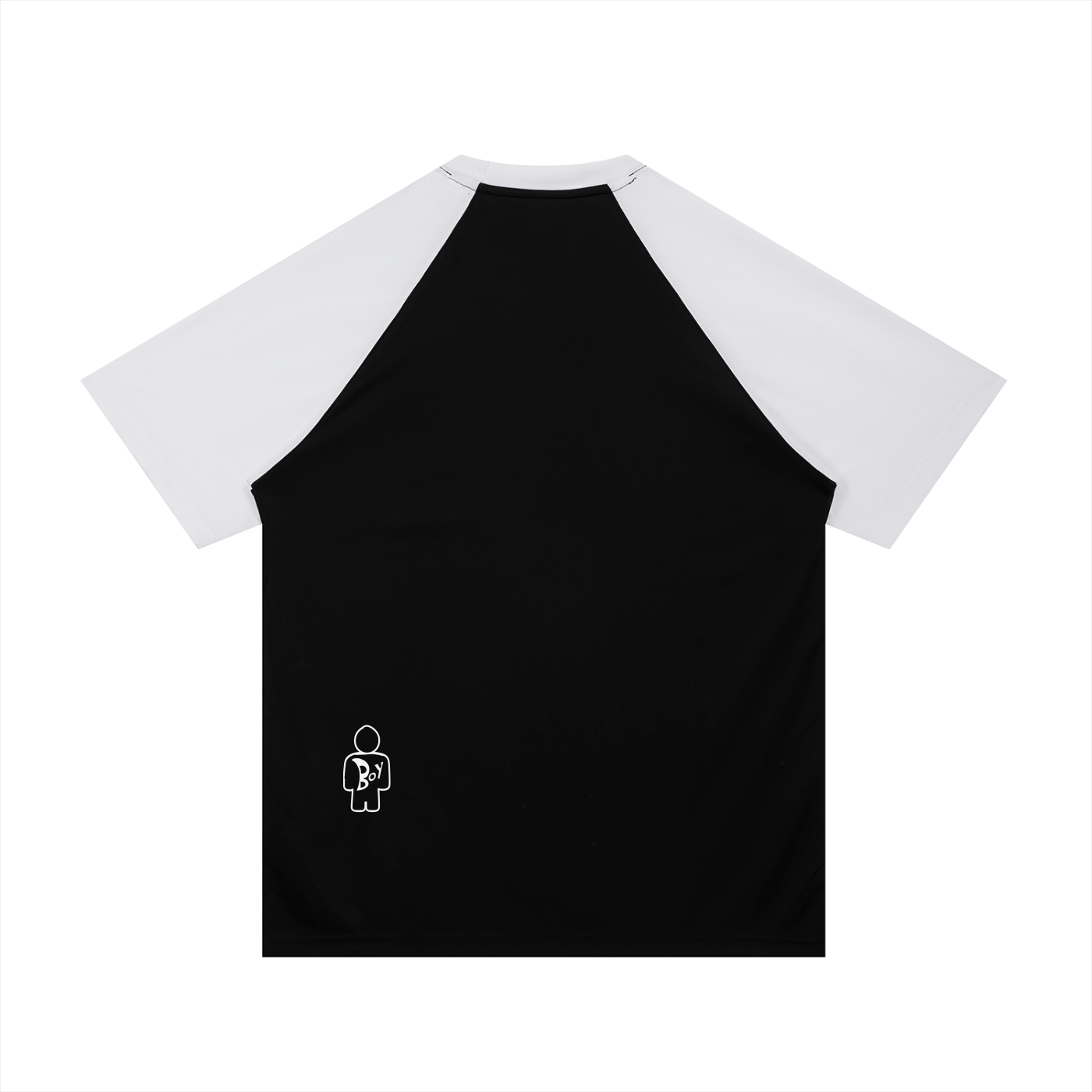 Contrast Raglan Sleeve Mesh T-Shirt