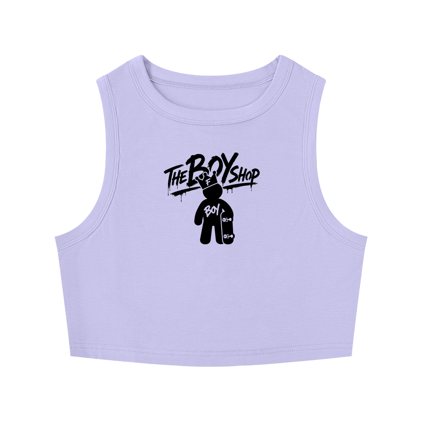 Women's Tight Crewneck Crop Tank Top