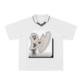 Striped V-Neck Soccer Jersey