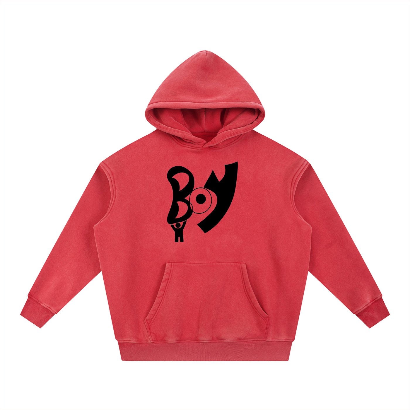 Snow Wash Fleece Oversize Hoodie