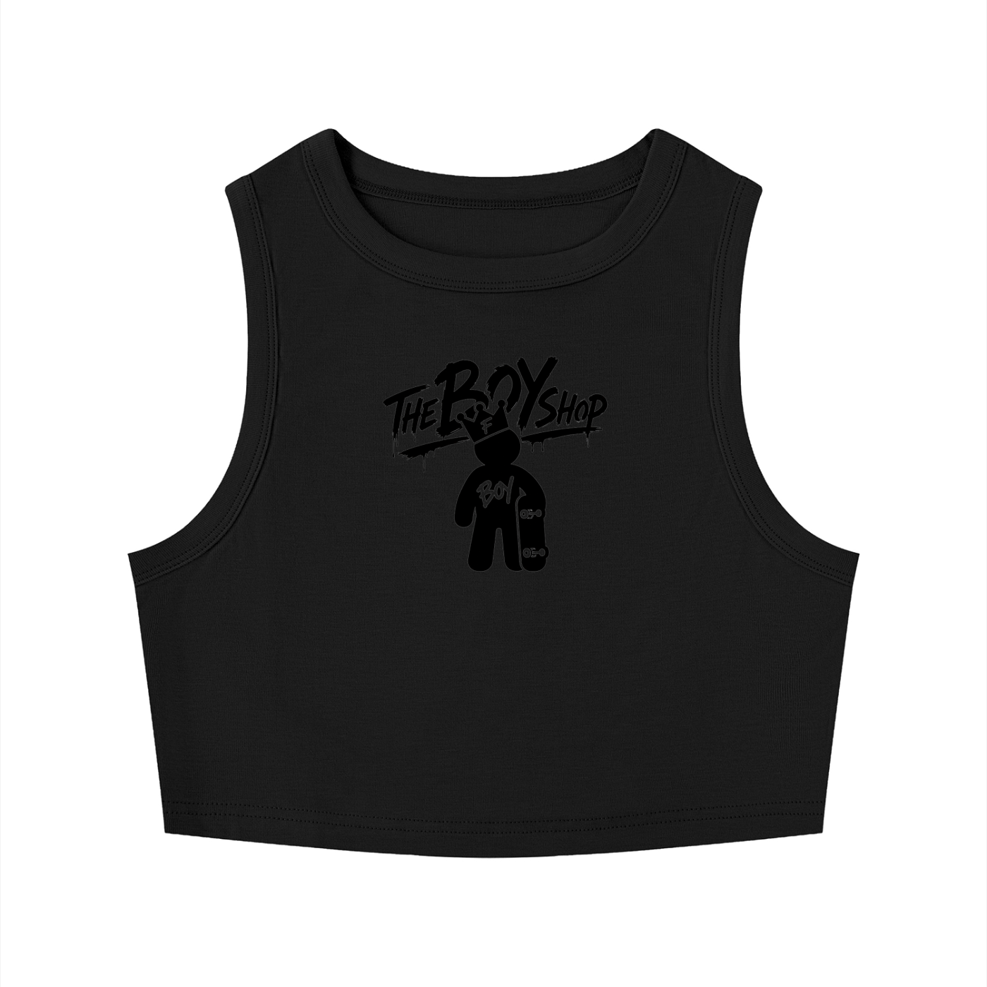 Women's Tight Crewneck Crop Tank Top