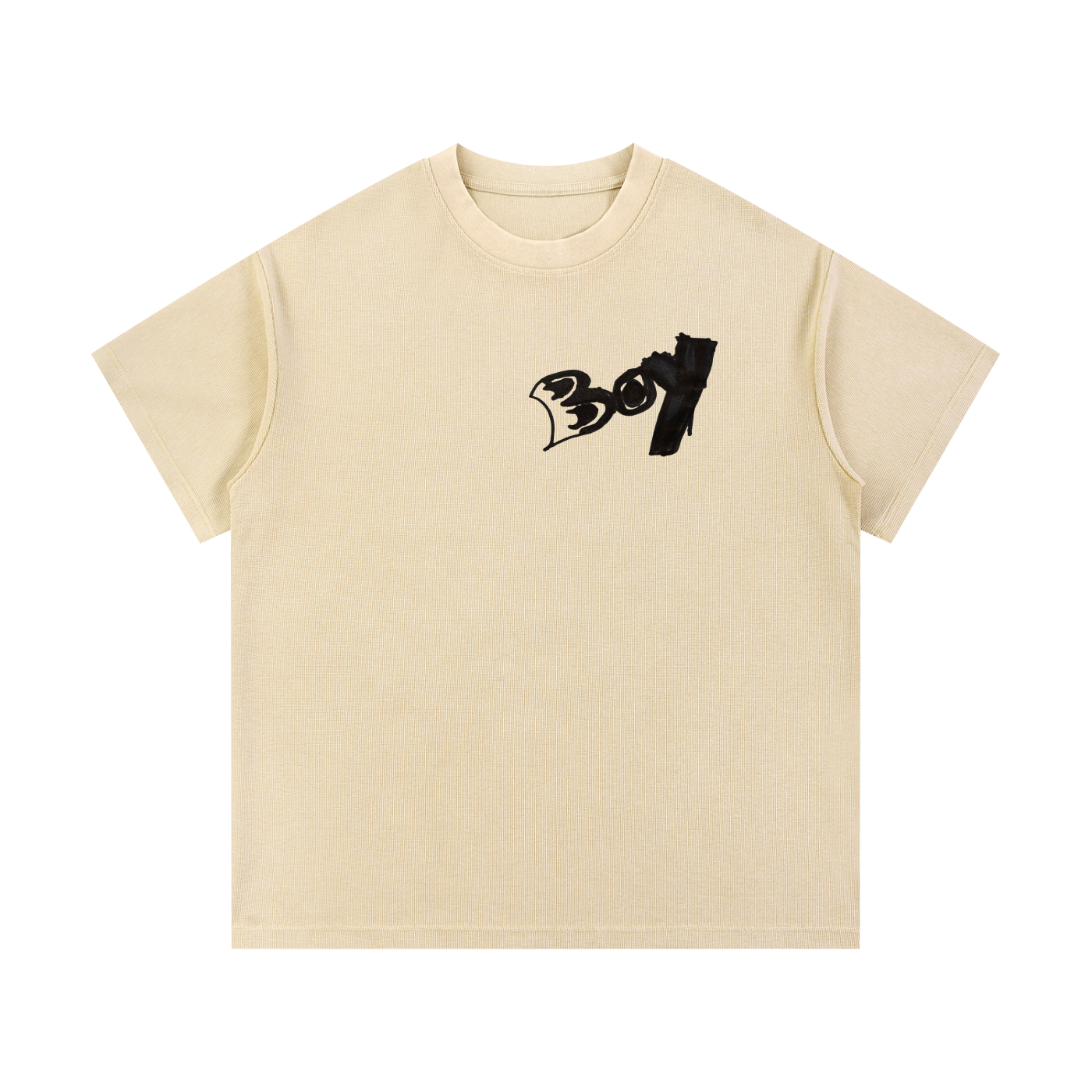 Mineral Wash Waffle Knit T-Shirt