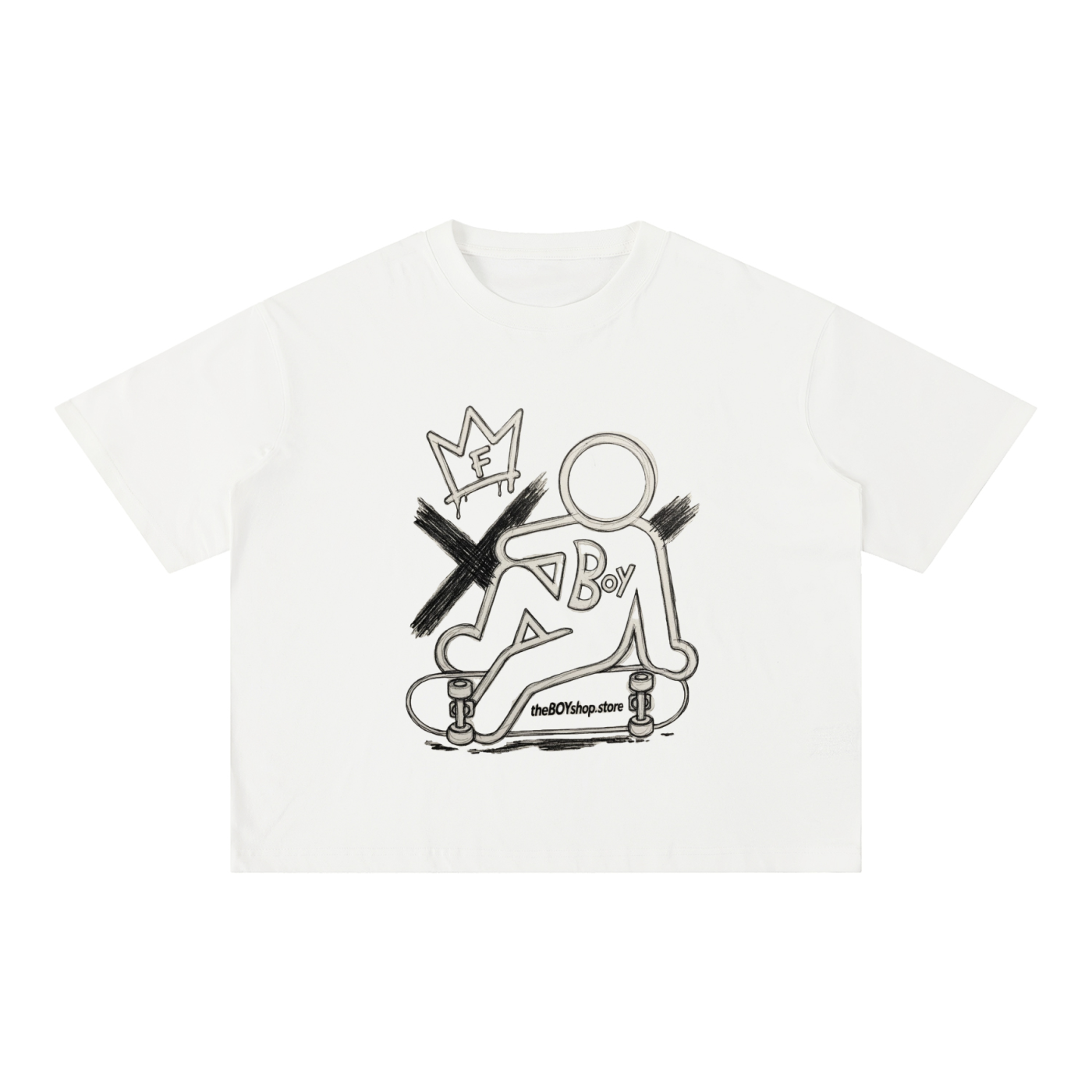 Mineral Wash Boxy Cotton T-Shirt