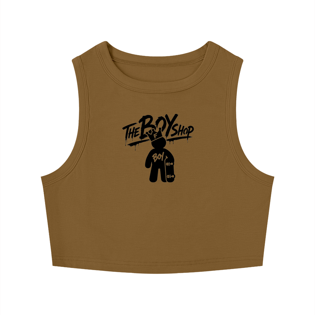 Women's Tight Crewneck Crop Tank Top