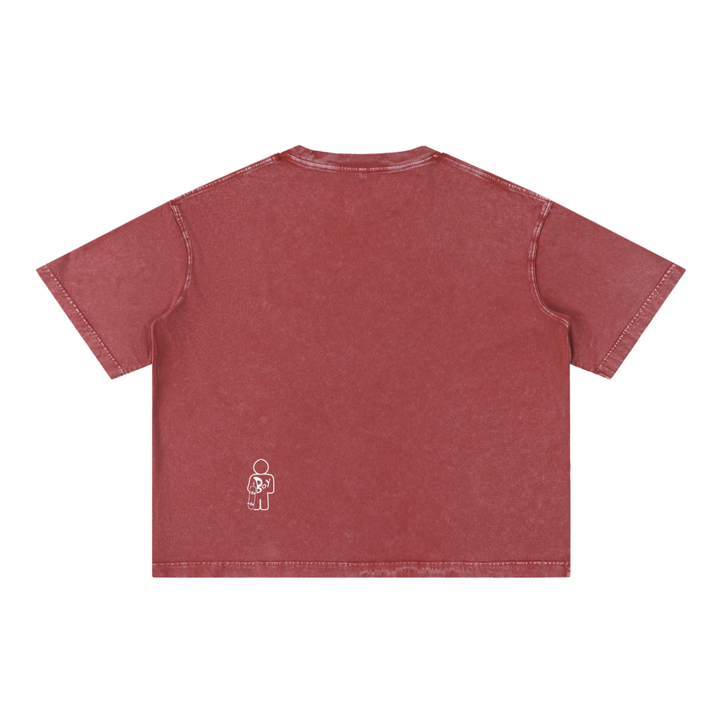 Mineral Wash Boxy Cotton T-Shirt