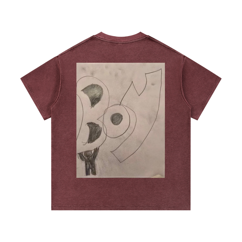 Mineral Wash Waffle Knit T-Shirt