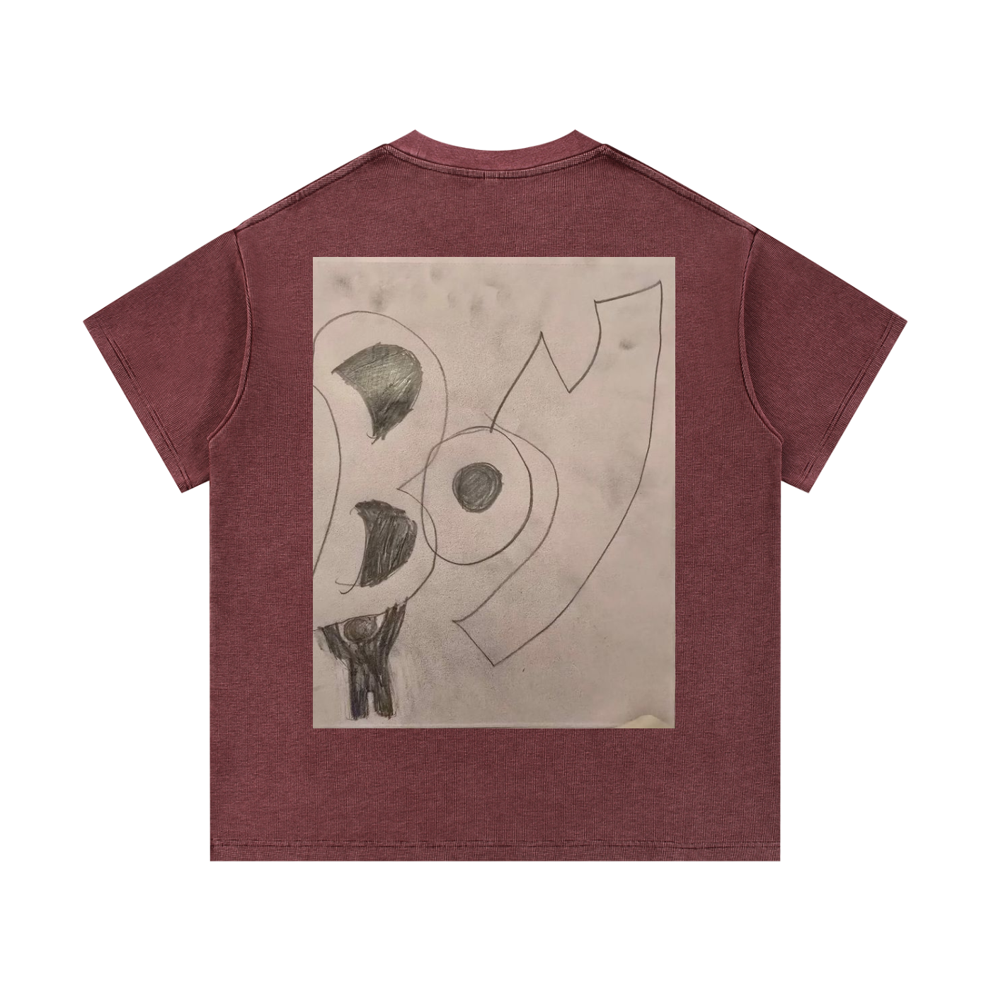 Mineral Wash Waffle Knit T-Shirt