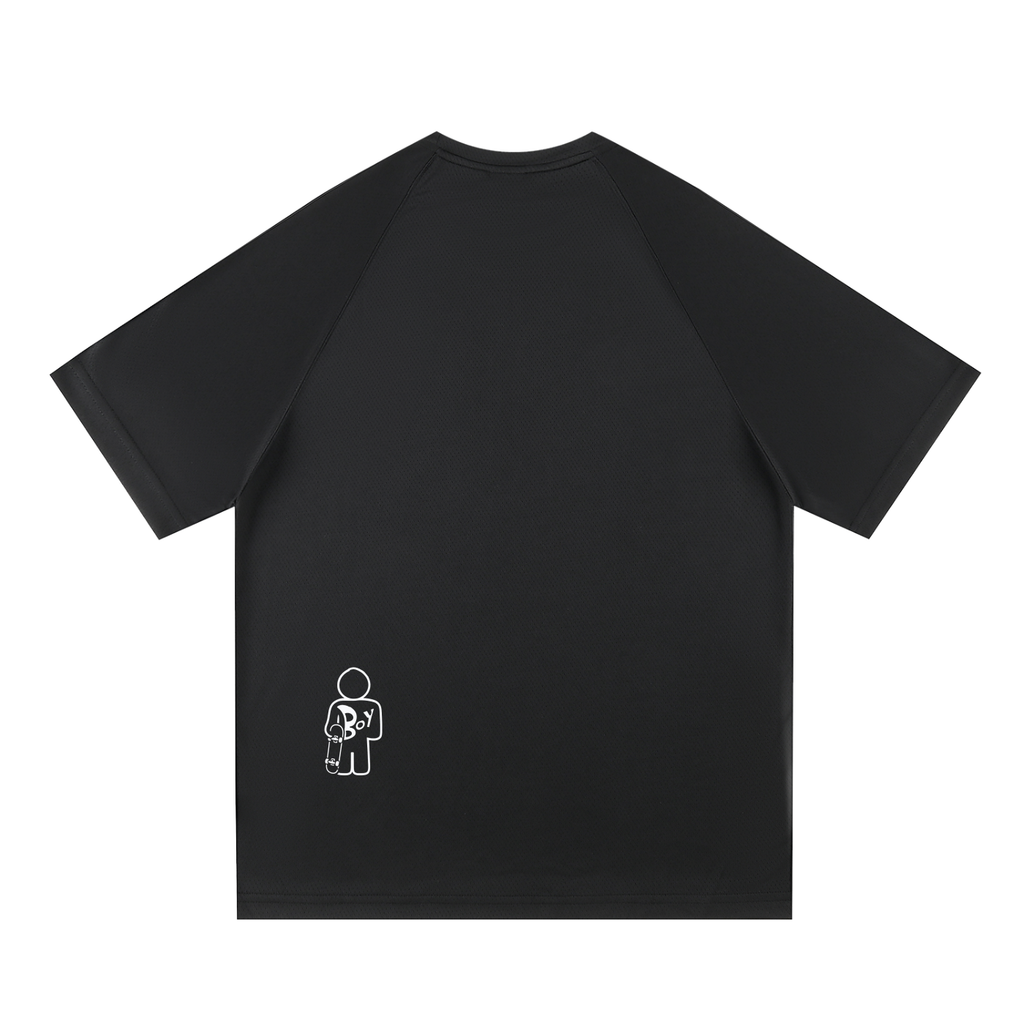 Raglan Sleeve Mesh T-Shirt
