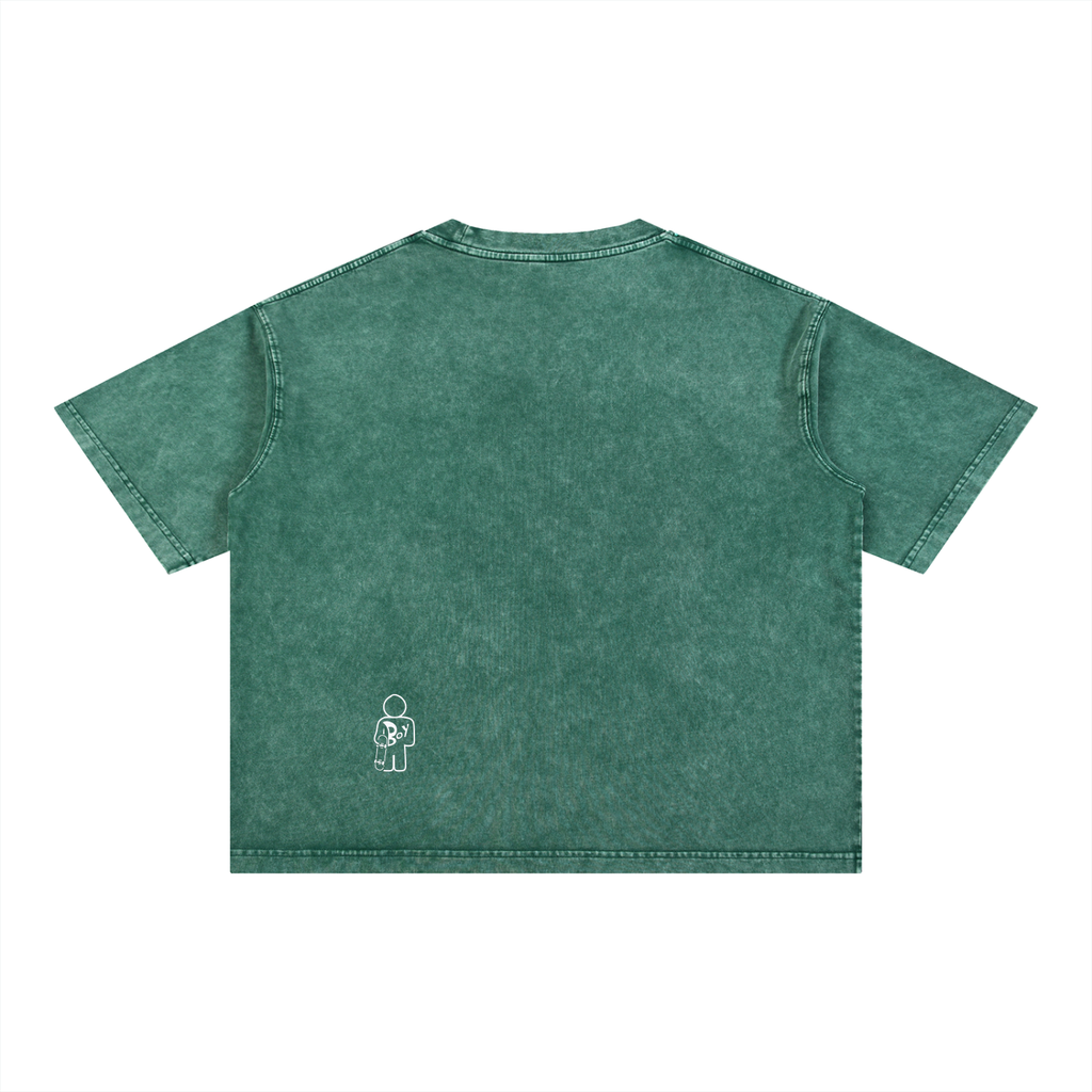 Mineral Wash Boxy Cotton T-Shirt