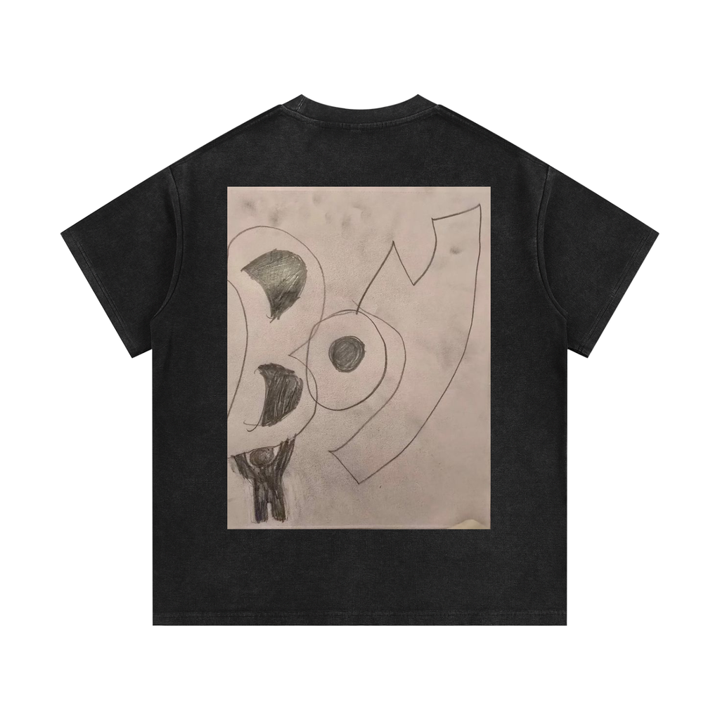 Mineral Wash Waffle Knit T-Shirt