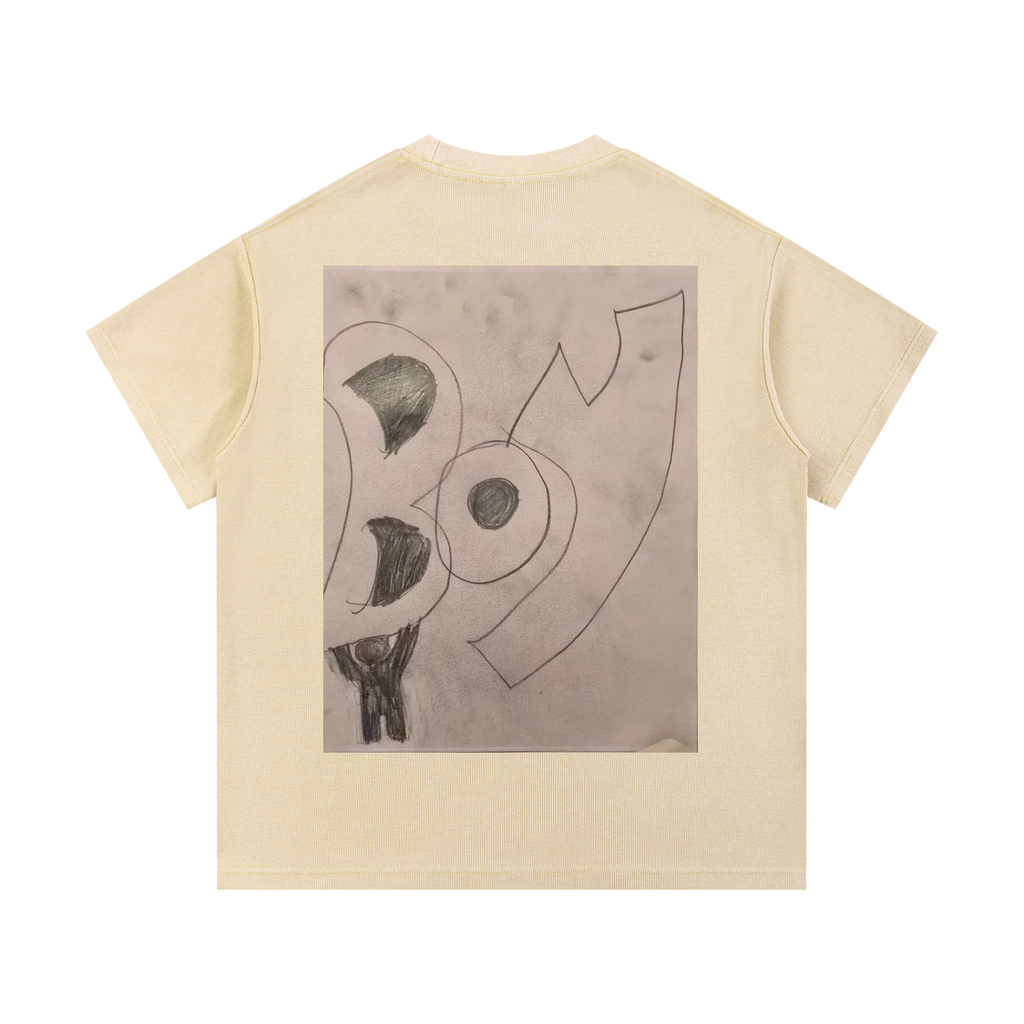 Mineral Wash Waffle Knit T-Shirt