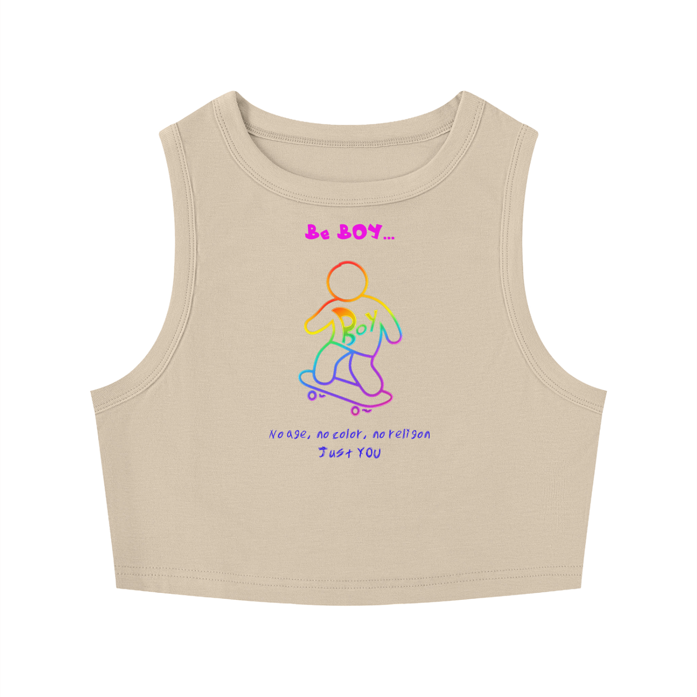Women's Tight Crewneck Crop Tank Top