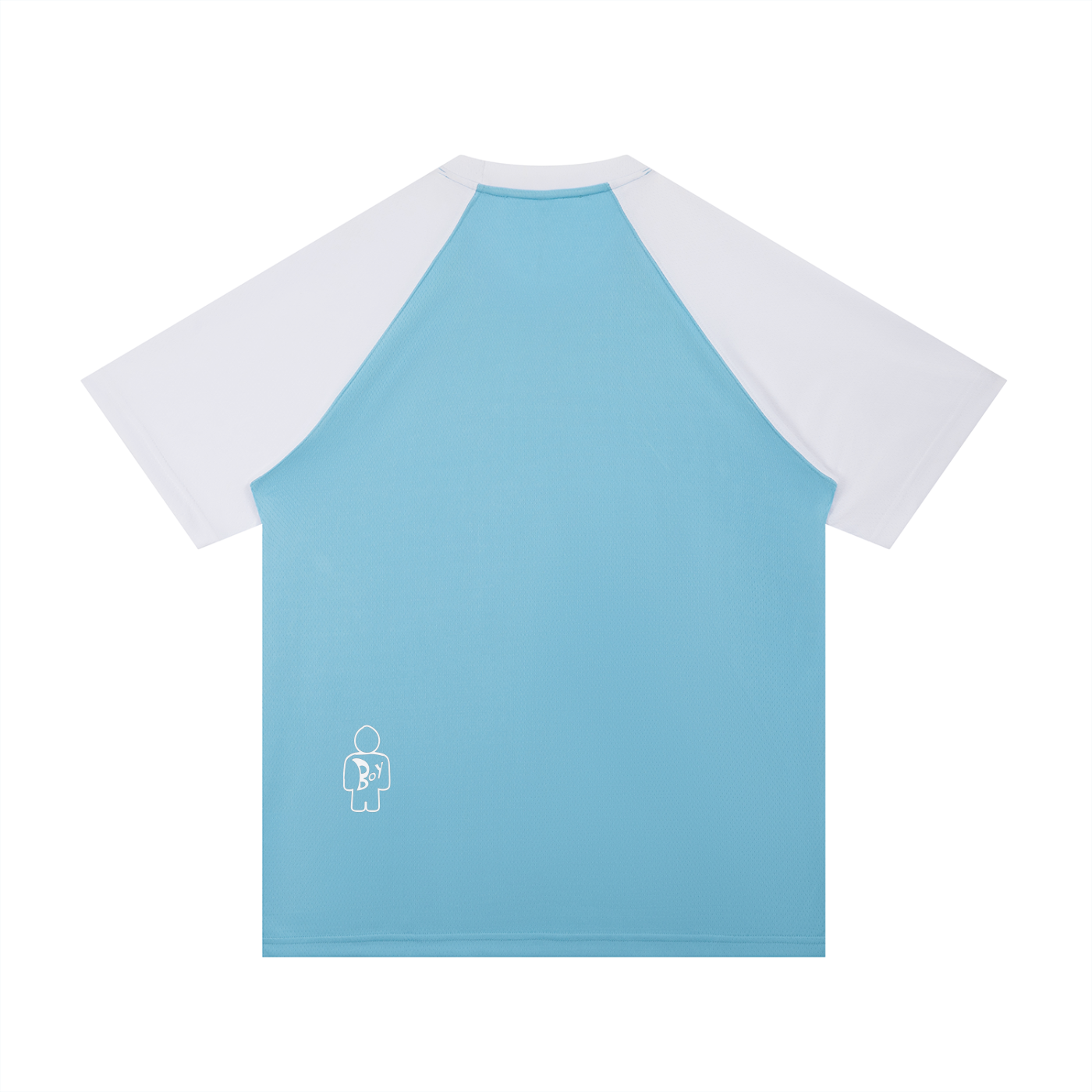 Contrast Raglan Sleeve Mesh T-Shirt