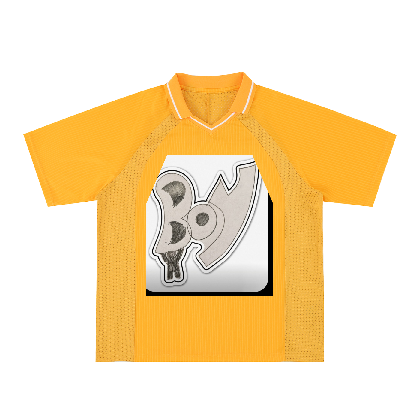Striped V-Neck Soccer Jersey