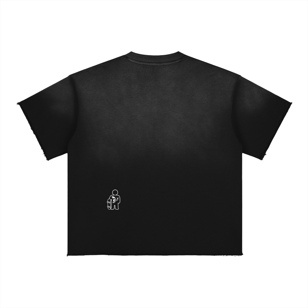 Sun Fade Raw Edge T-Shirt