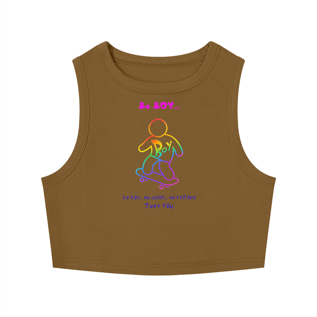Women's Tight Crewneck Crop Tank Top