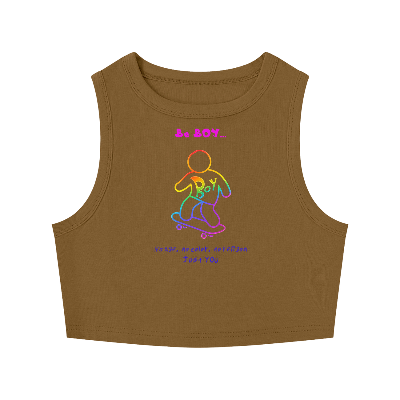 Women's Tight Crewneck Crop Tank Top