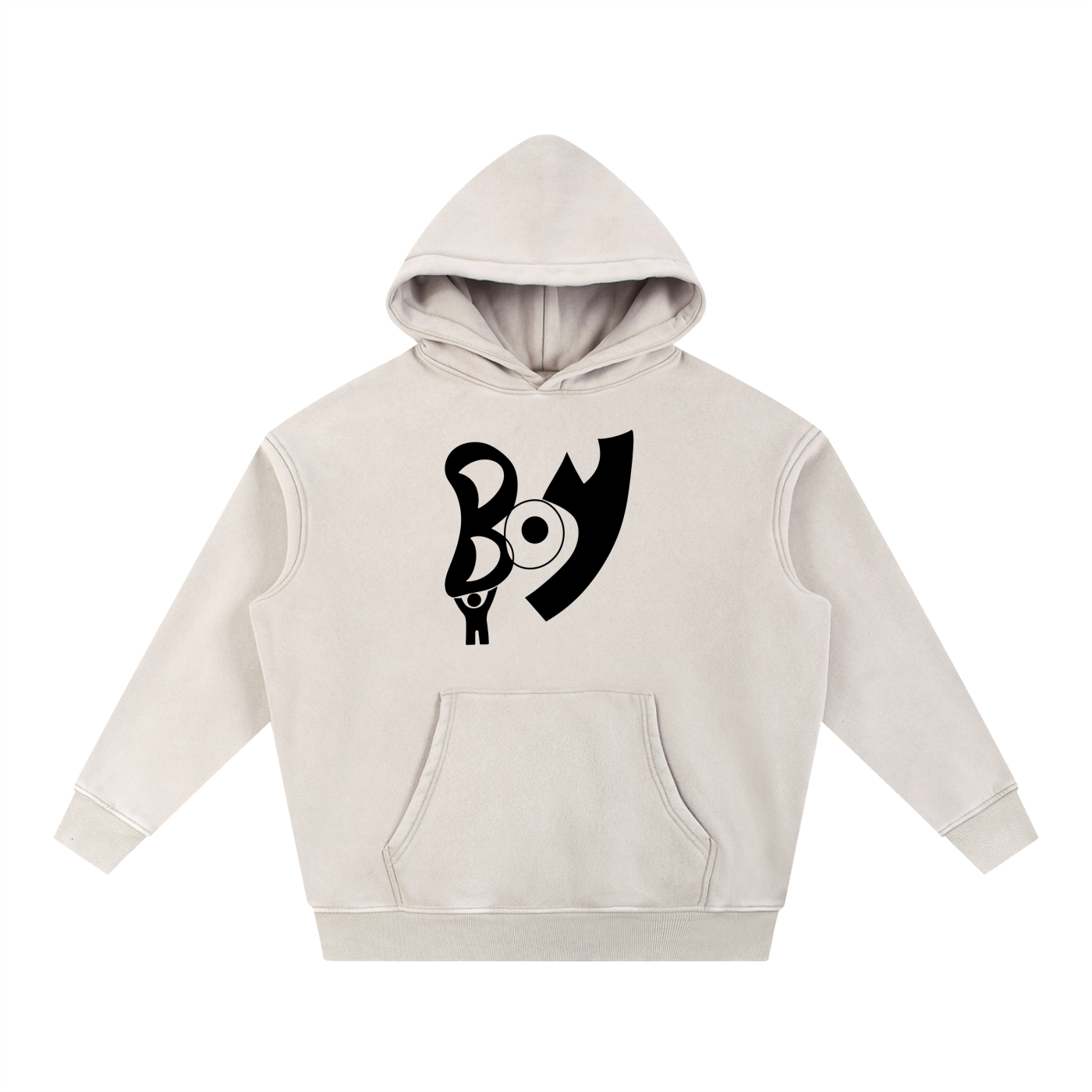 Snow Wash Fleece Oversize Hoodie