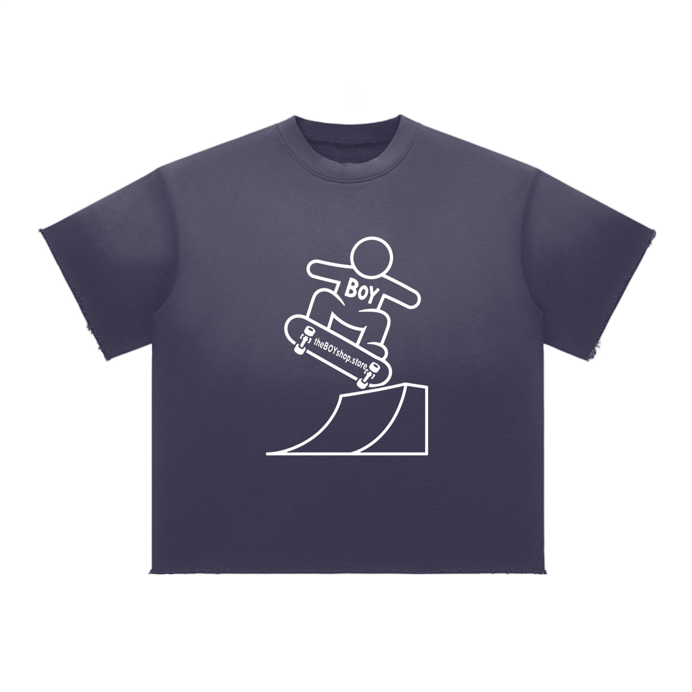 Sun Fade Raw Edge T-Shirt